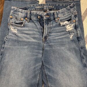 American Eagle Outfitters Blue Skinny Jeans Distressed
